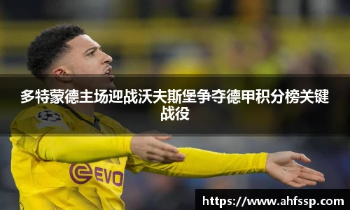多特蒙德主场迎战沃夫斯堡争夺德甲积分榜关键战役